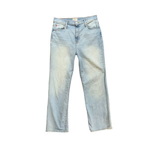 Hudson Jeans Women 27 Denim High Rise Relaxed Classic Straight Leg Crop